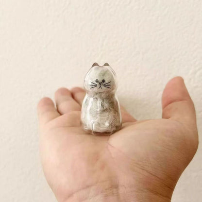 Cat Hair Keepsake Capsule Pendant Keychain