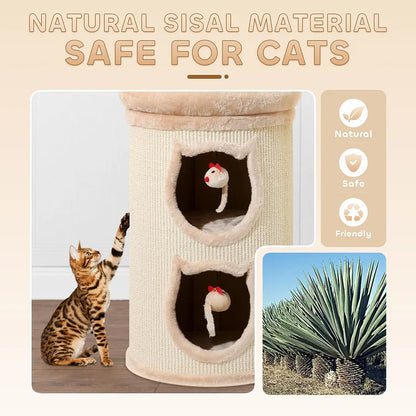 Sisal Bucket Cat Scratching Board – 2-in-1 Round Bed & Furniture Protector