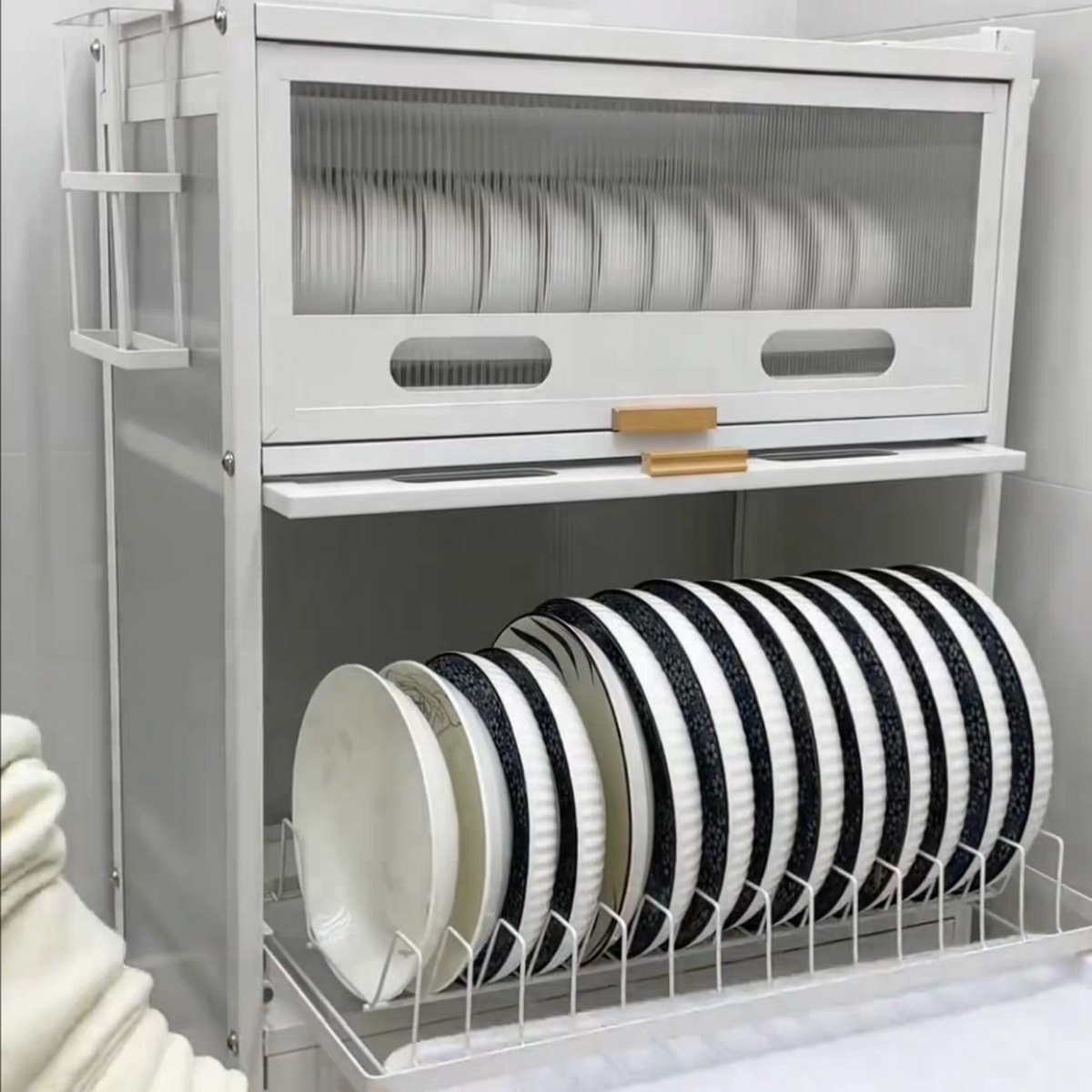 Multi-Function Kitchen Dish Storage Cabinet