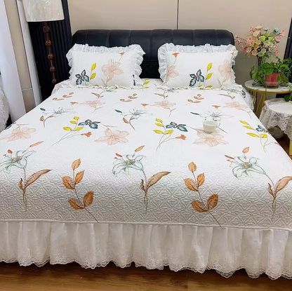 Fairy-Style Quilted Non-Slip Bed Cover