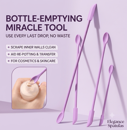 Dual-Ended Silicone Cosmetic Spatula