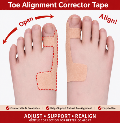 Toe Alignment Corrector Tape
Bunion Relief & Big Toe Support Brace