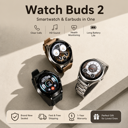 Elite Watch Buds 2 – 2-in-1 Smartwatch & Wireless Earbuds