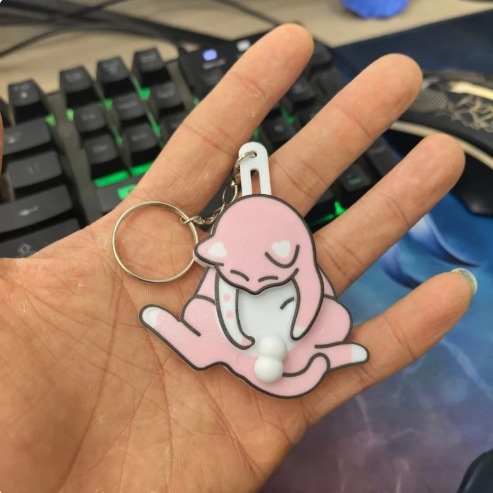 Funny Cat Keychain
