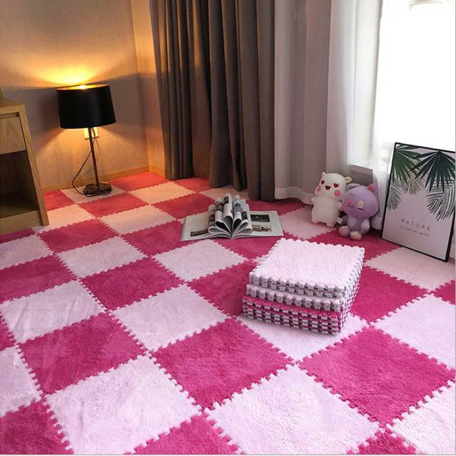 20 Pieces Plush Puzzle Foam Floor Mat