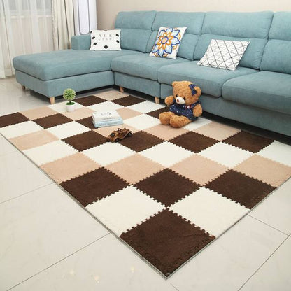 20 Pieces Plush Puzzle Foam Floor Mat