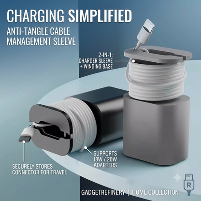 Silicone Charger Cable Protector & Organizer
