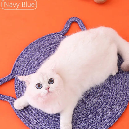 Handmade hemp rope cat scratching board - Cute Pet Story