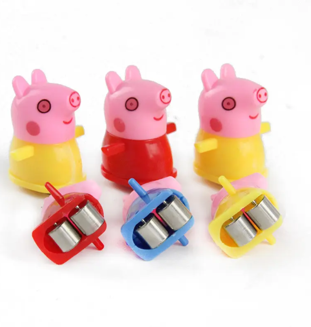 Electric Pig Climbing Track Toy Set with Music & Train