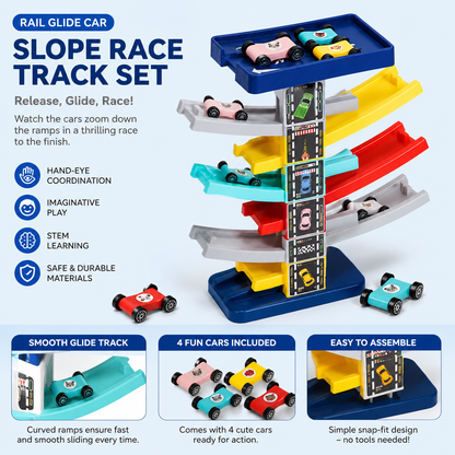 Multi-Level Ramp Race Car Toy