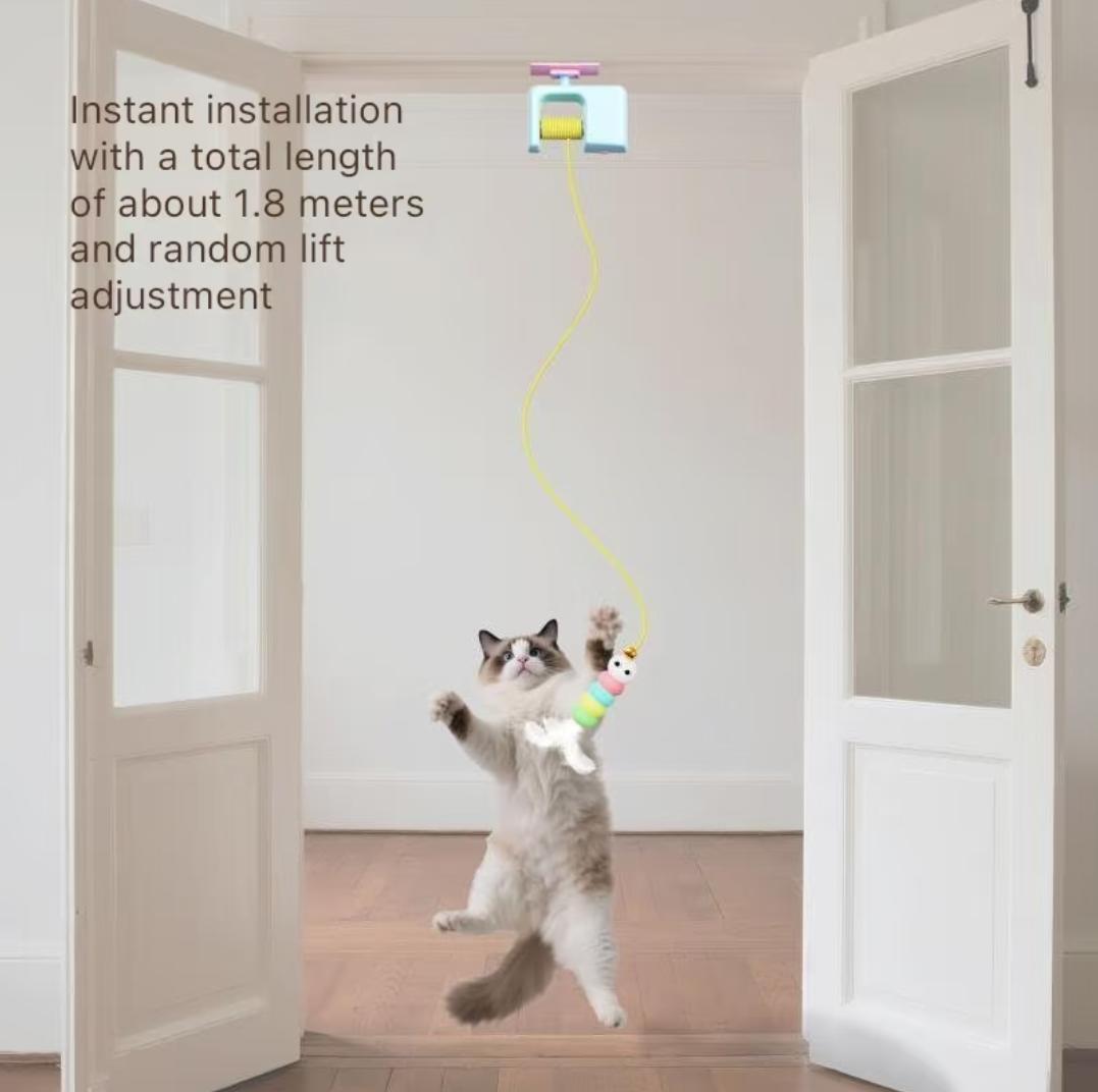 Electric Retractable Cat Teaser – a must-have for the lazy!