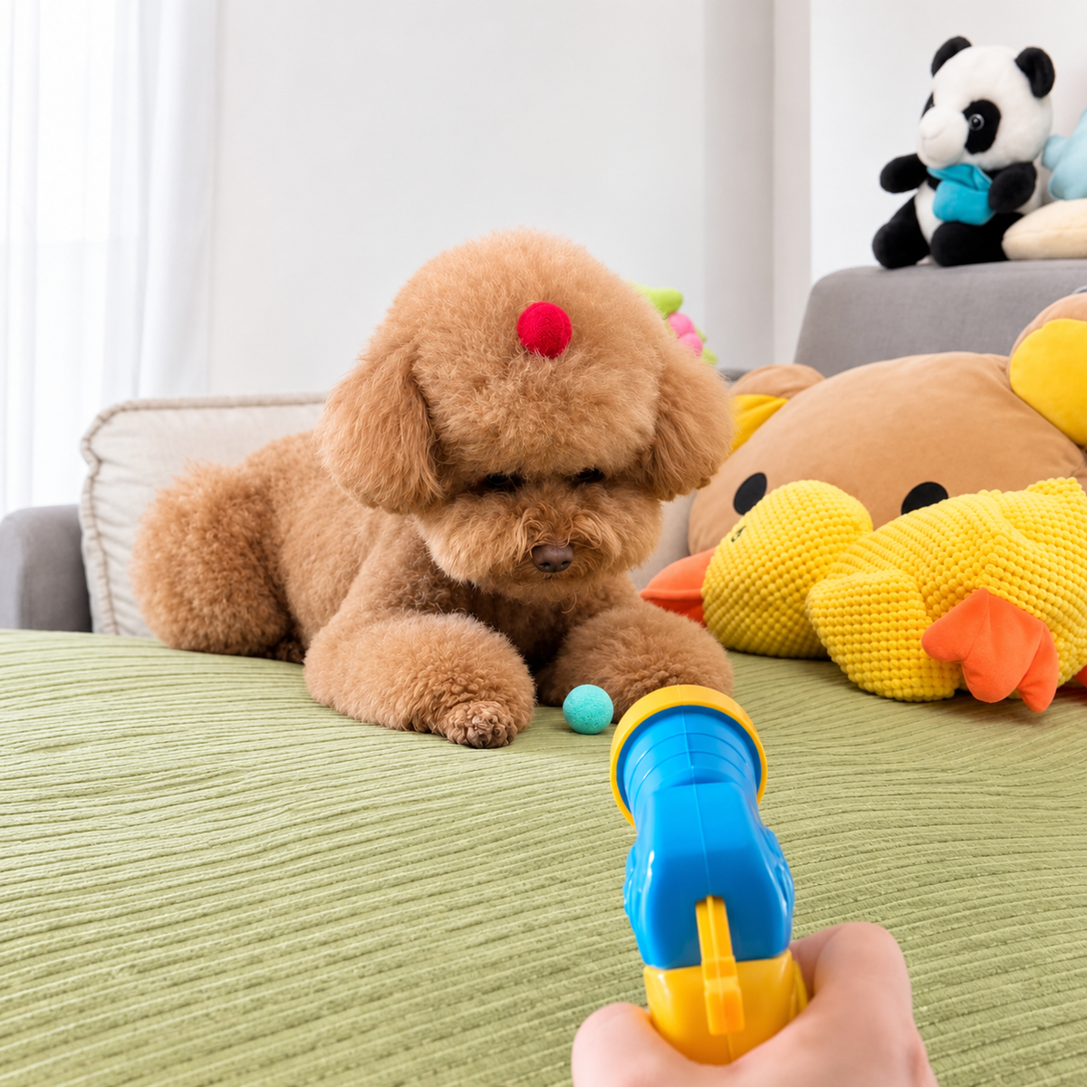 Pom-Pom Ball Launcher