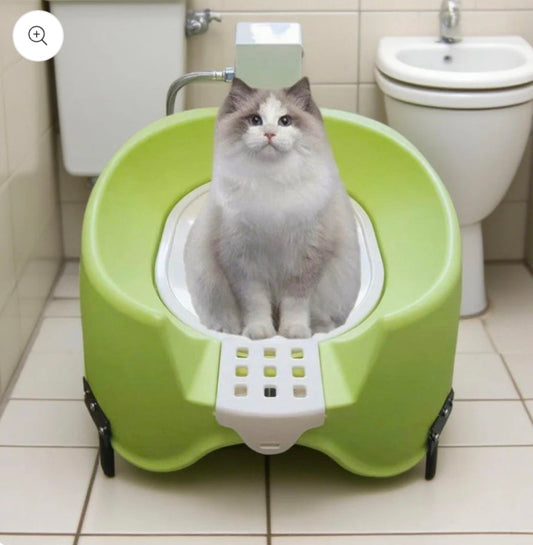 Luxury Automatic Flushing Cat Toilet