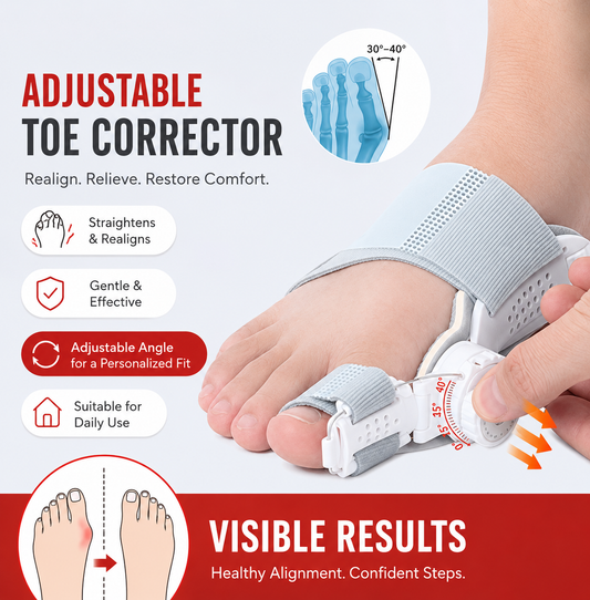 Adjustable Big Toe Separator & Corrector – Day & Night Use