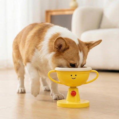 Adjustable Elevated Cat Bowl & Small Pet Feeder