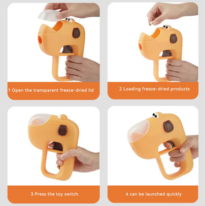 Hot Sale Cute Design Large Capacity Pet Treat Launcher Interactive Toy to Relieve Pet Boredom Pet Supplies