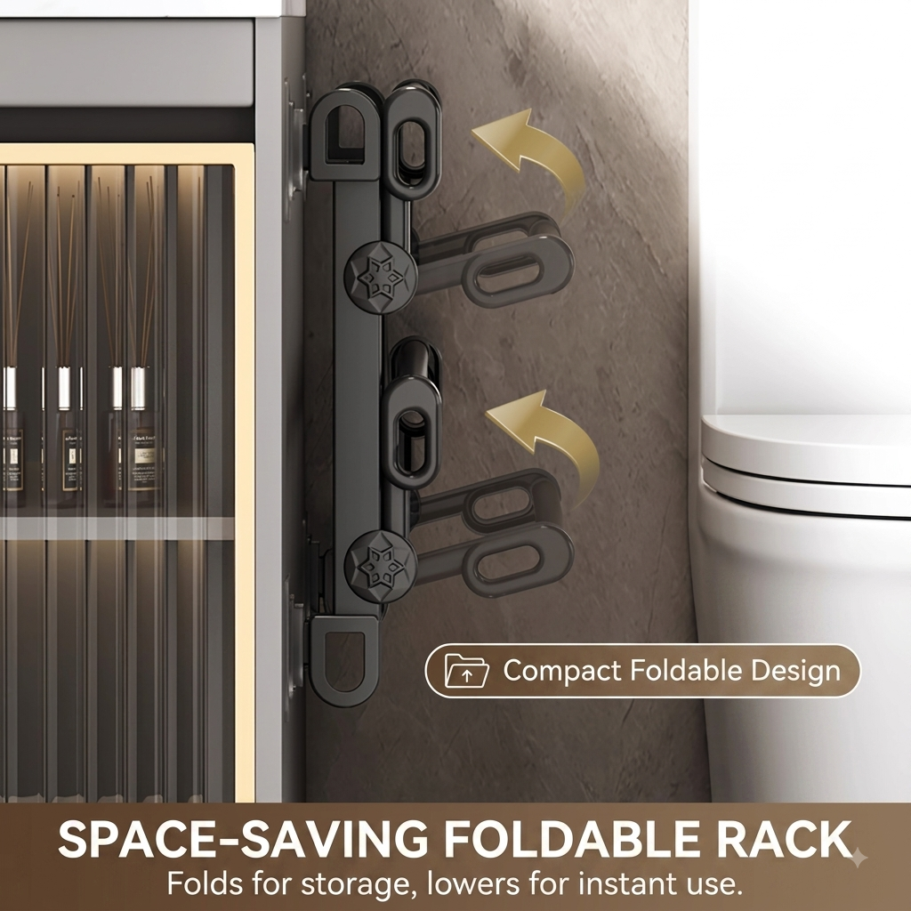 Wall-Mounted Foldable Shoe Rack