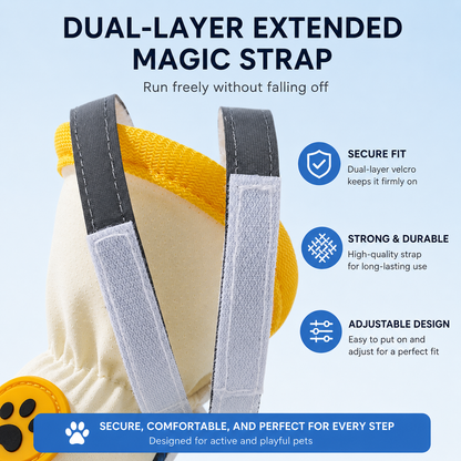 Breathable Summer Dog Shoes – Anti-Slip Soft Sole Pet Boots with Secure Fit