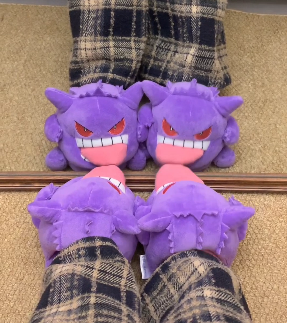 Gengar Plush Slippers -Cozy Pokemon Character House
Shoes for Adults