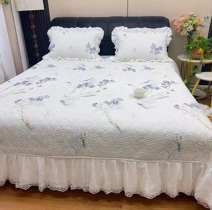 Fairy-Style Quilted Non-Slip Bed Cover