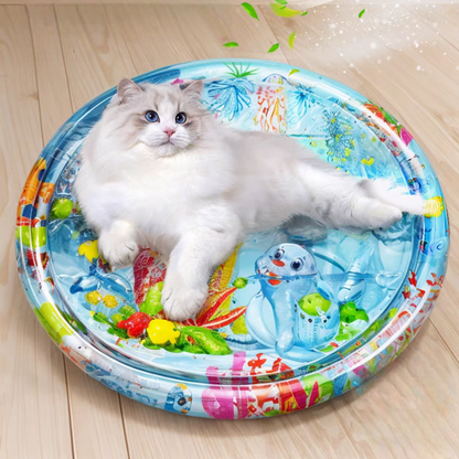 Cat water play mat cat water bed