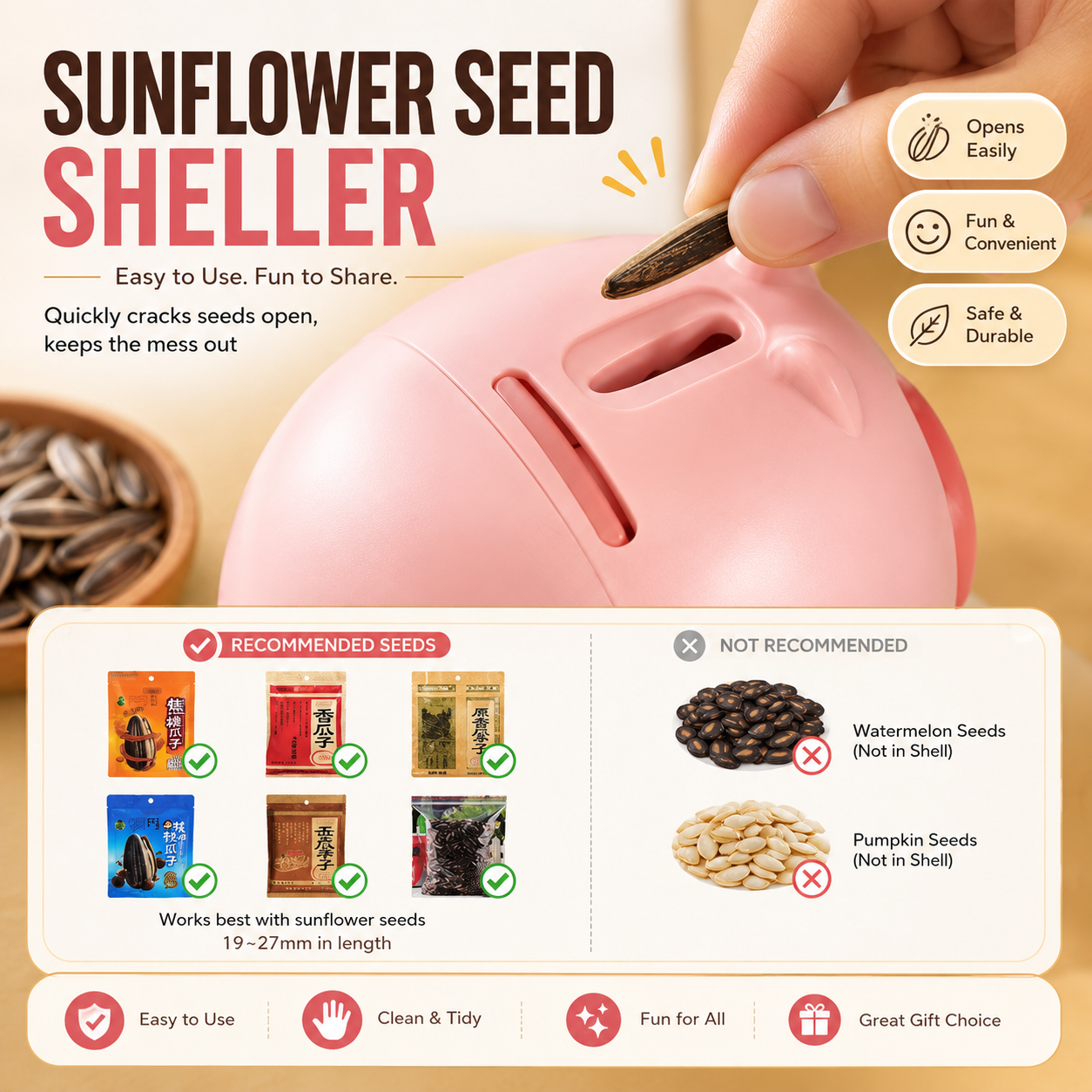 Automatic Sunflower Seed Sheller