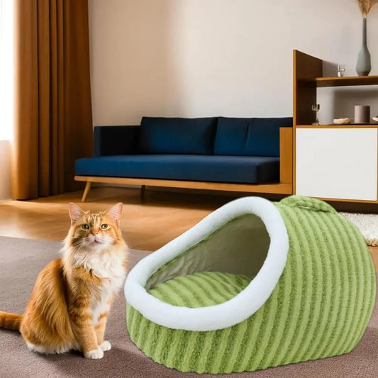 Cat Beds for Indoor Cats,Cute Slipper Cat Bed Cave