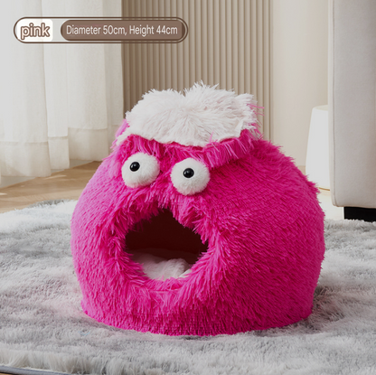 Cozy Cat Cave Bed – Plush Indoor Sleeping House