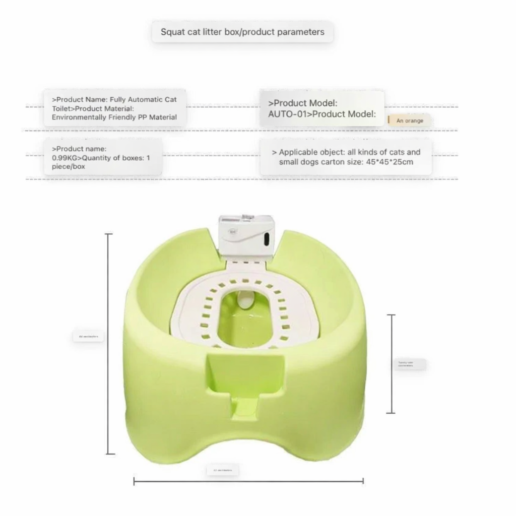 Luxury Automatic Flushing Cat Toilet