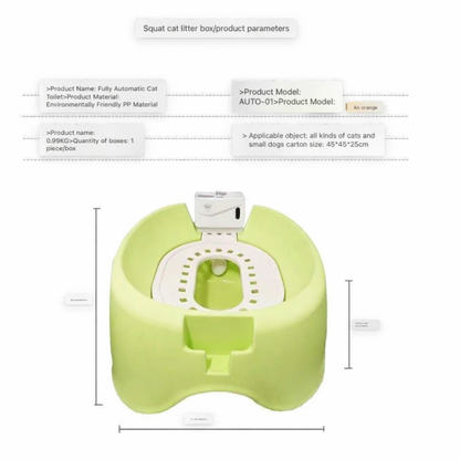 Luxury Automatic Flushing Cat Toilet
