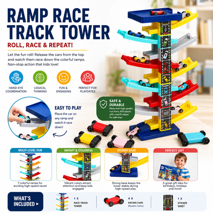 Multi-Level Ramp Race Car Toy